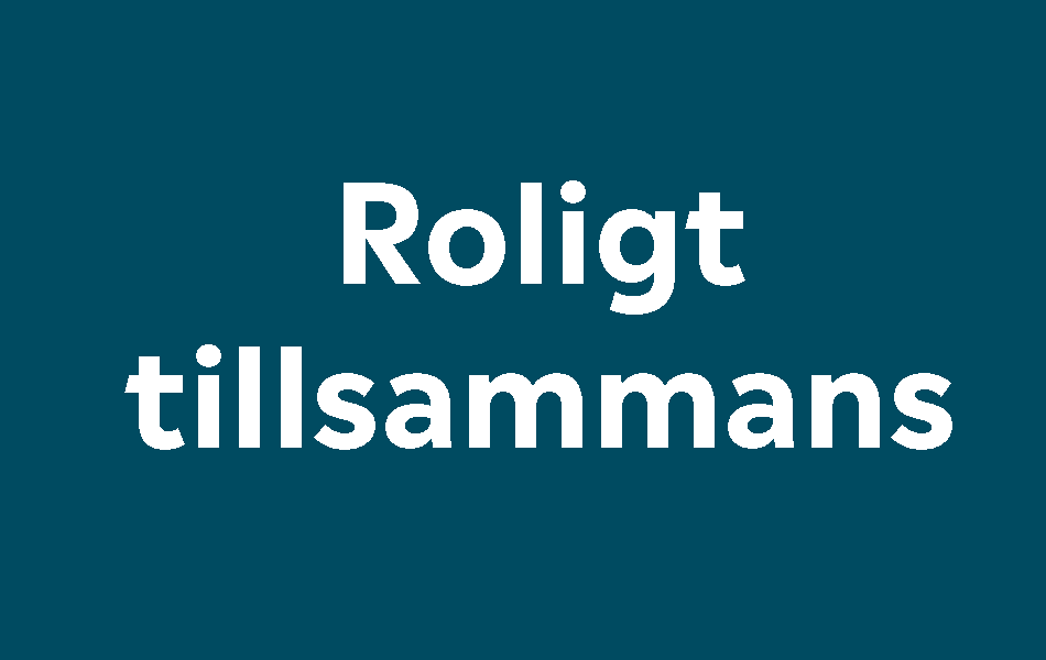 Vi har roligt tillsammans